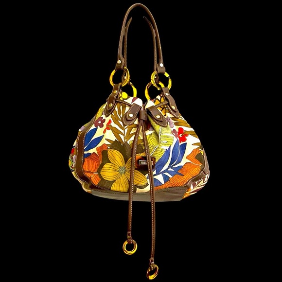 Relic by Fossil Drawstring bucket bag with Tortoise Shell Hardware - Picture 1 of 9